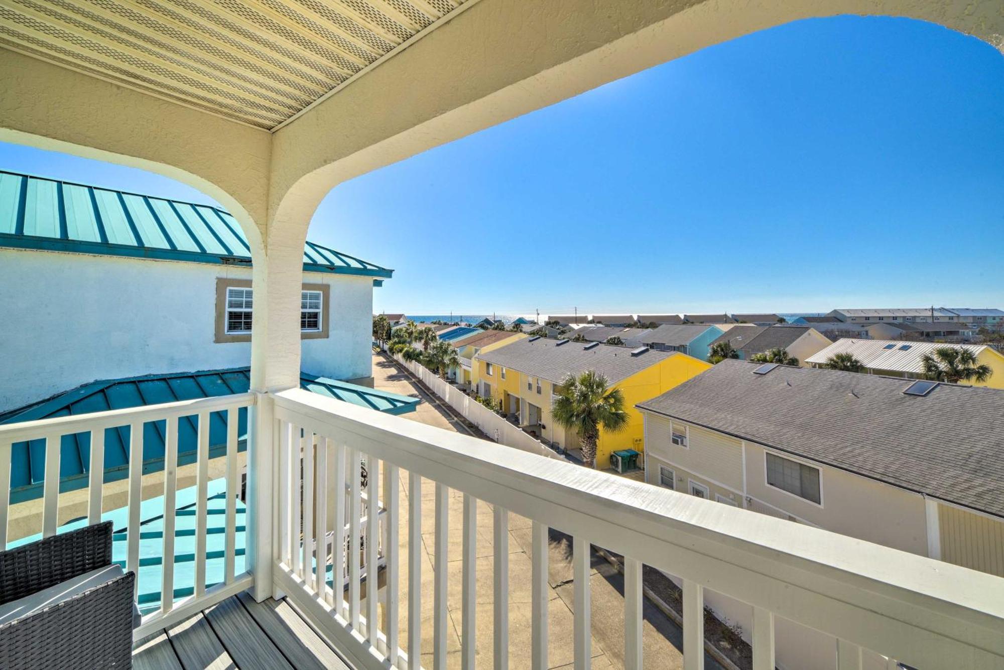 Sunny Pcb Home With Balcony Steps To The Beach! Panama City Beach Eksteriør bilde